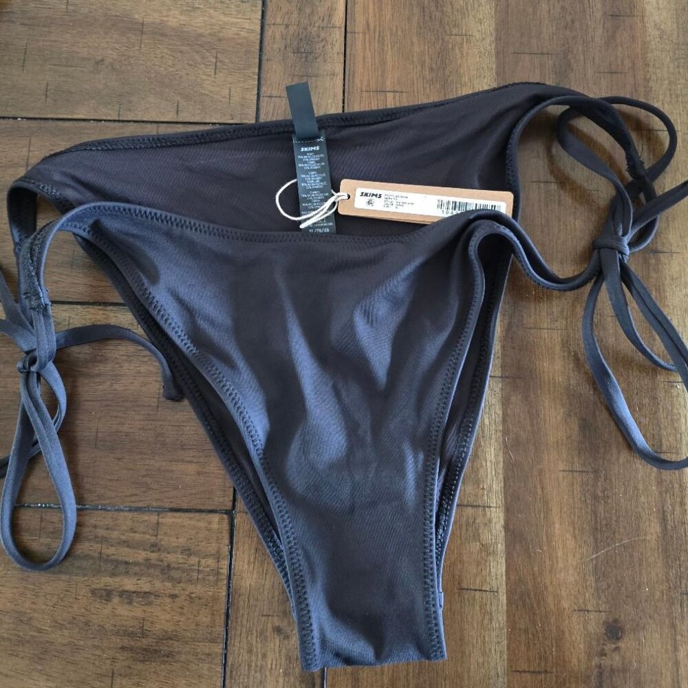 SKIMS Recycled Swim Dipped Tie Swim Bikini Bottom XL NWT